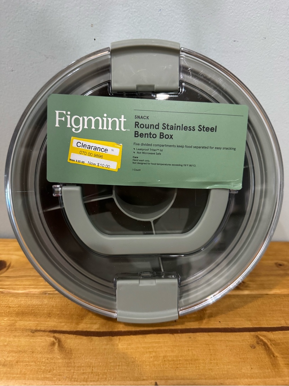 Figmint Round Stainless Steel Bento Box